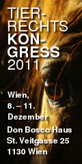 Tierrechtskongress von 8. bis 11. Dezember 2011, Don Bosco Haus, St. Veitgasse 25, 1130 Wien